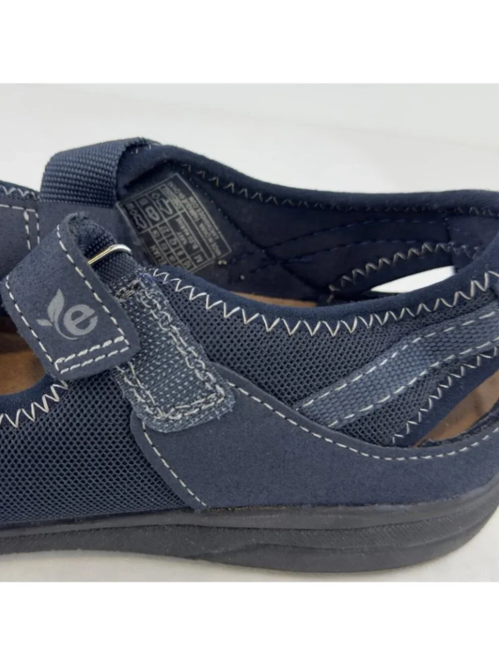 Earth Origins Eliah Fisherman Sandals Womens Size 10M Navy Blue Marine Closed - Picture 10 of 14
